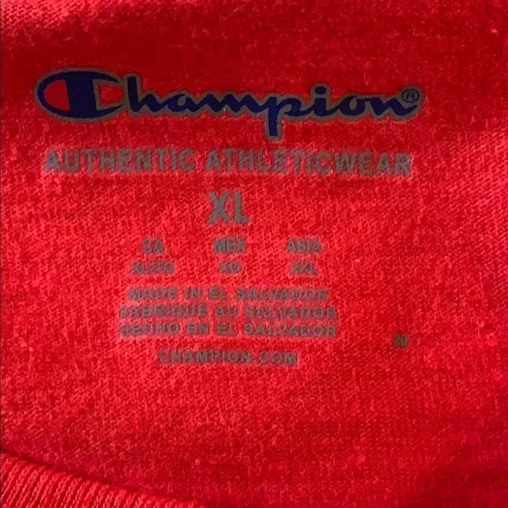 Men’s Champion T- Shir Red Flags of the World XL New - Picture 7 of 10